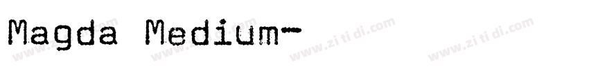 Magda Medium字体转换